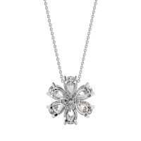 Pear Shapes Flower Necklace