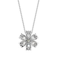 Pear Shapes Flower Necklace