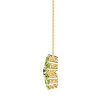 Pear Shapes Flower Necklace