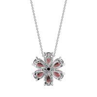Pear Shapes Flower Necklace