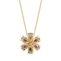 Pear Shapes Flower Necklace