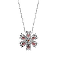 Pear Shapes Flower Necklace