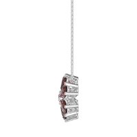 Pear Shapes Flower Necklace