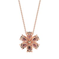 Pear Shapes Flower Necklace