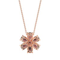 Pear Shapes Flower Necklace