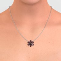 Pear Shapes Flower Necklace