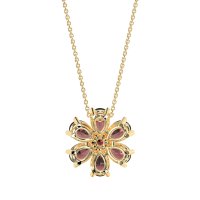 Pear Shapes Flower Necklace