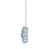 Pear Shapes Flower Necklace