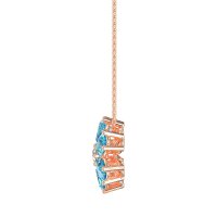 Pear Shapes Flower Necklace