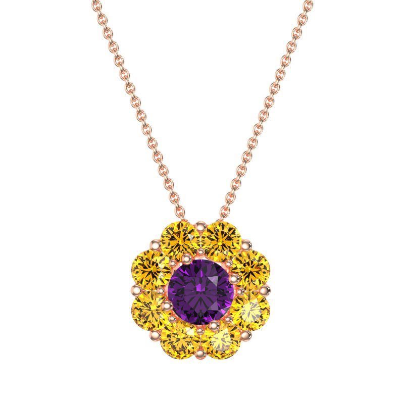 Halo Flower Necklace