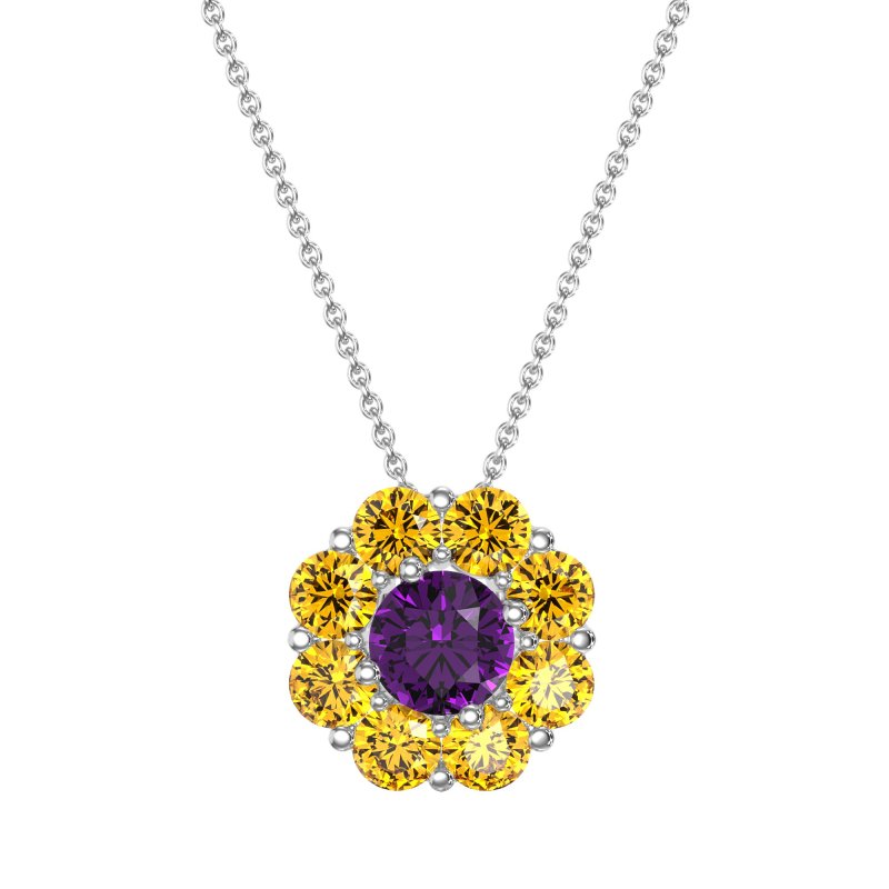 Halo Flower Necklace