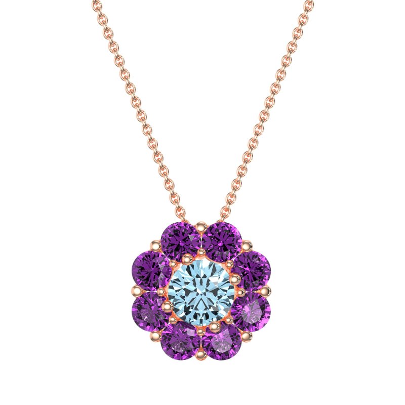 Halo Flower Necklace
