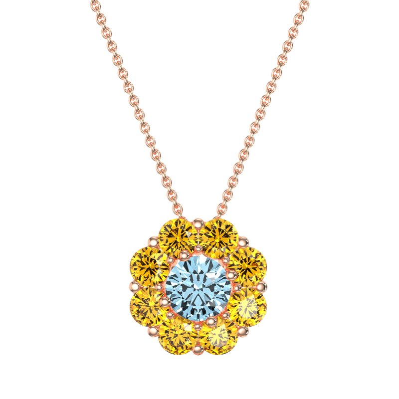 Halo Flower Necklace