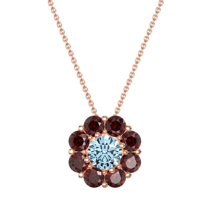 Halo Flower Necklace