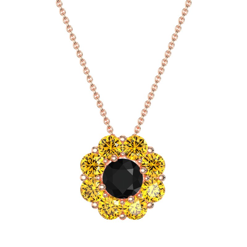 Halo Flower Necklace