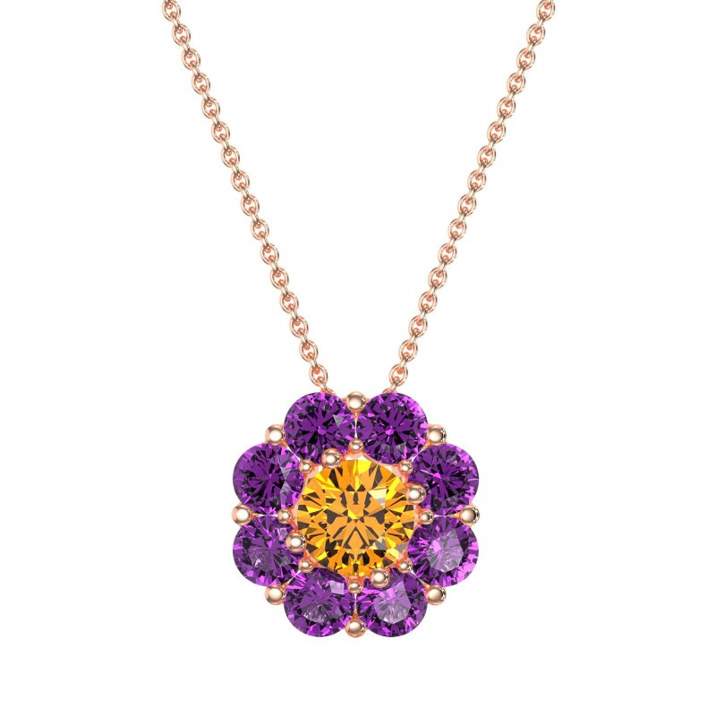 Halo Flower Necklace