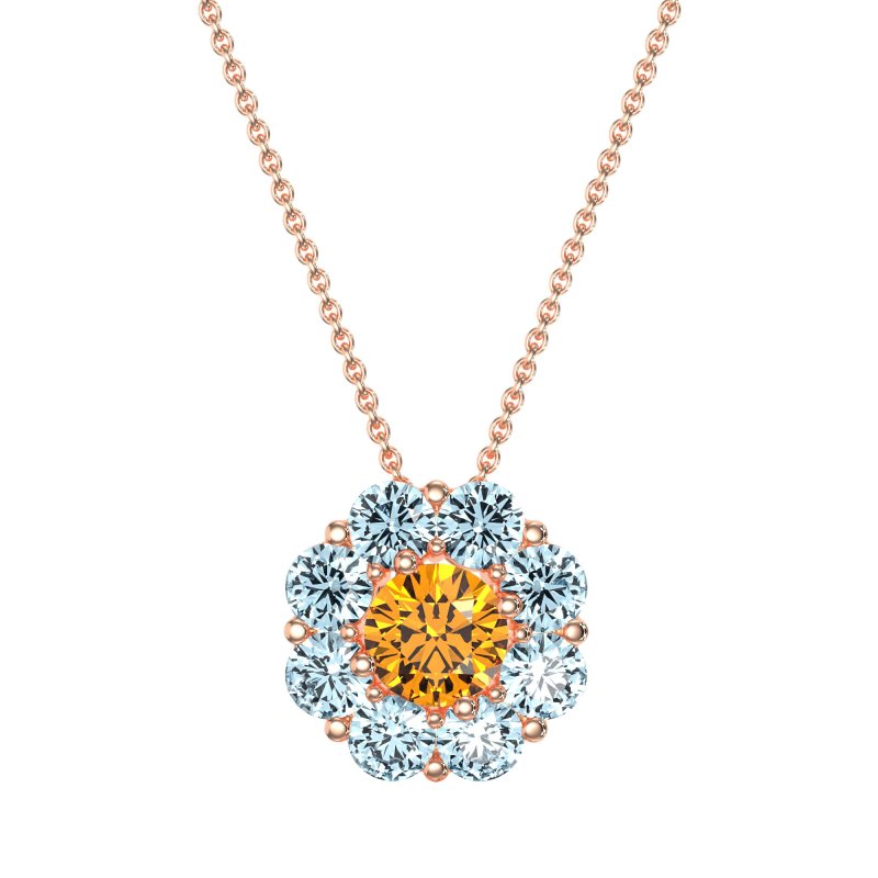 Halo Flower Necklace