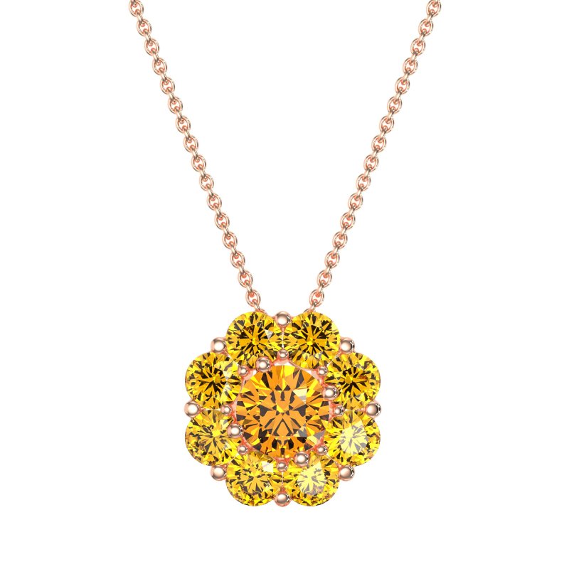 Halo Flower Necklace