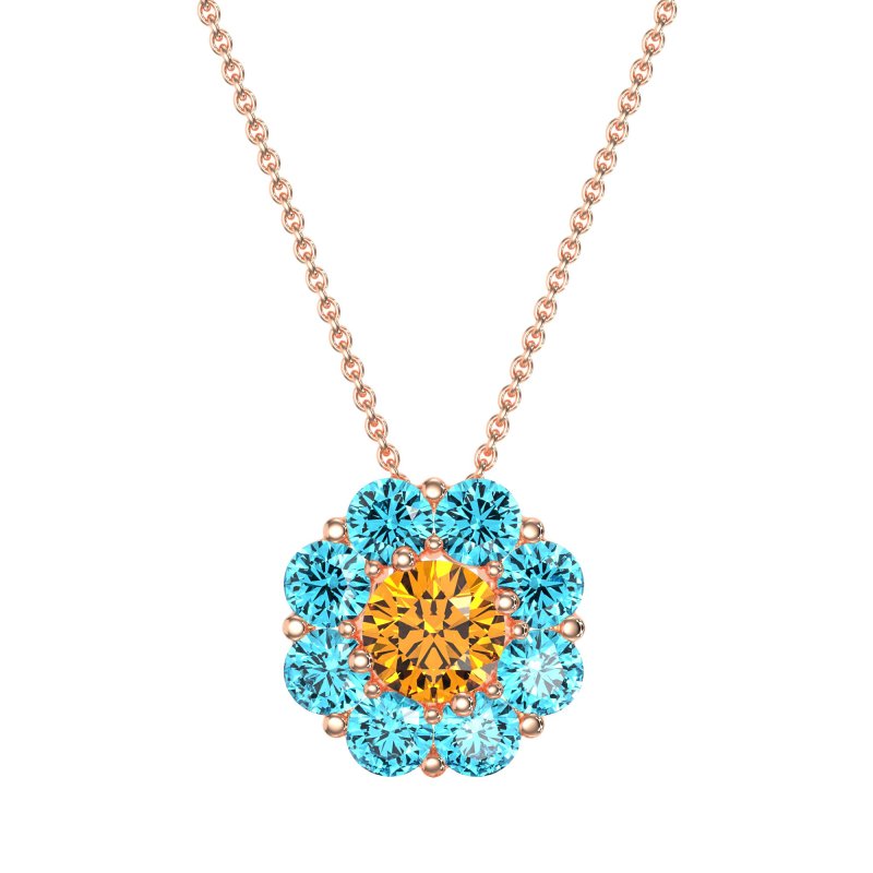 Halo Flower Necklace