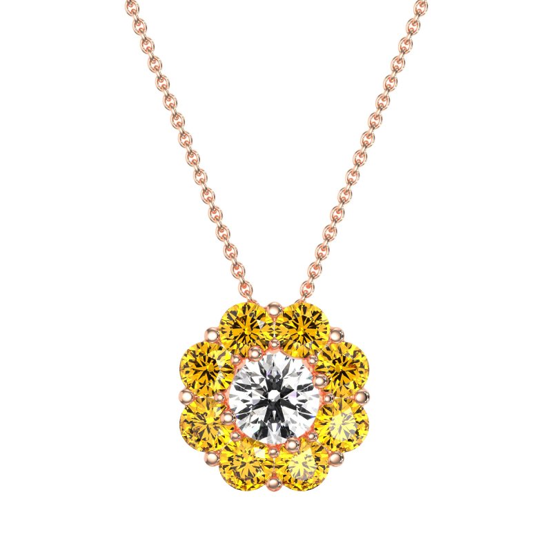 Halo Flower Necklace