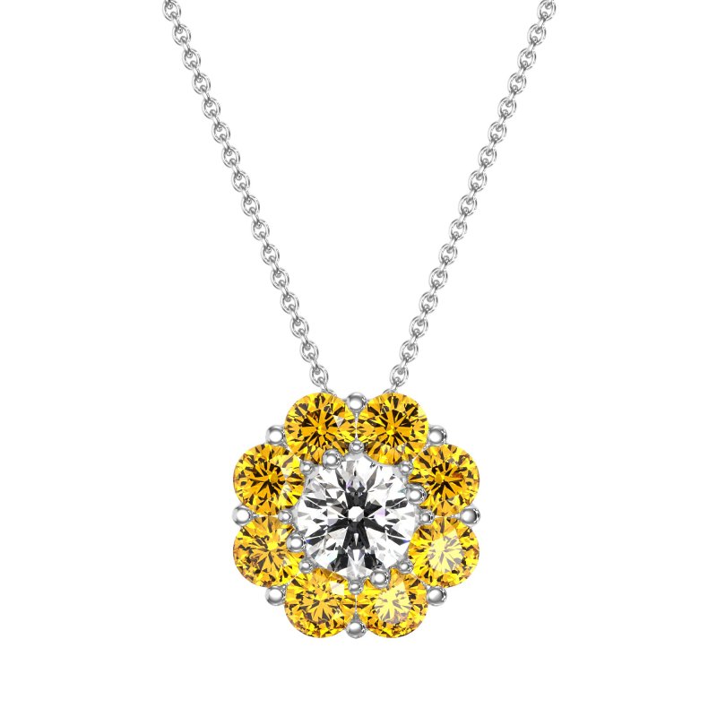Halo Flower Necklace