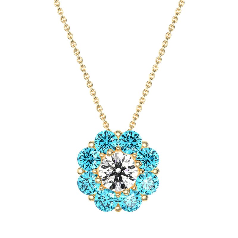Halo Flower Necklace