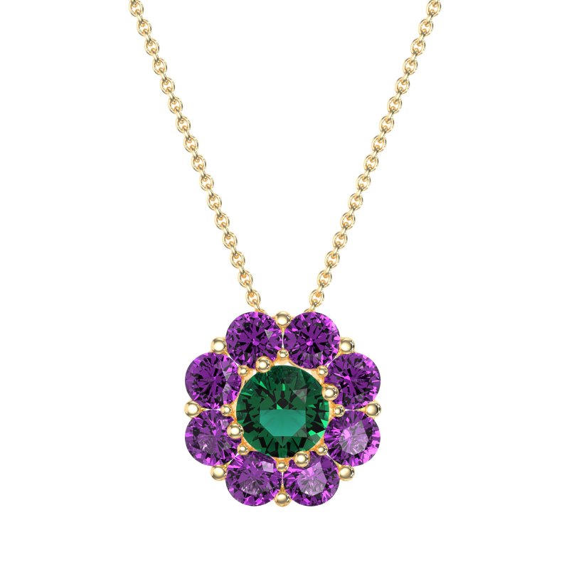 Halo Flower Necklace