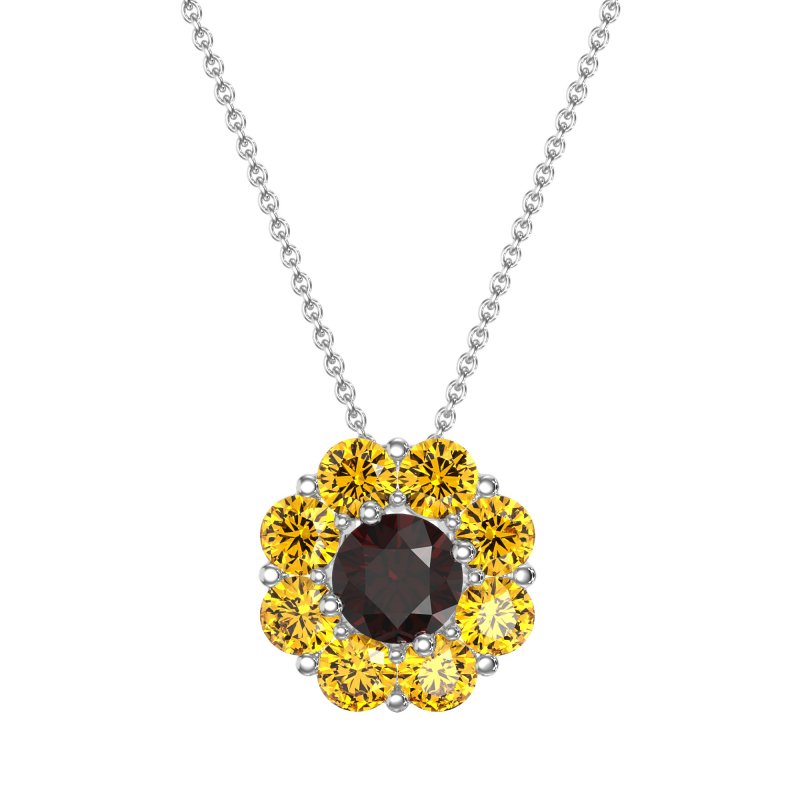 Halo Flower Necklace