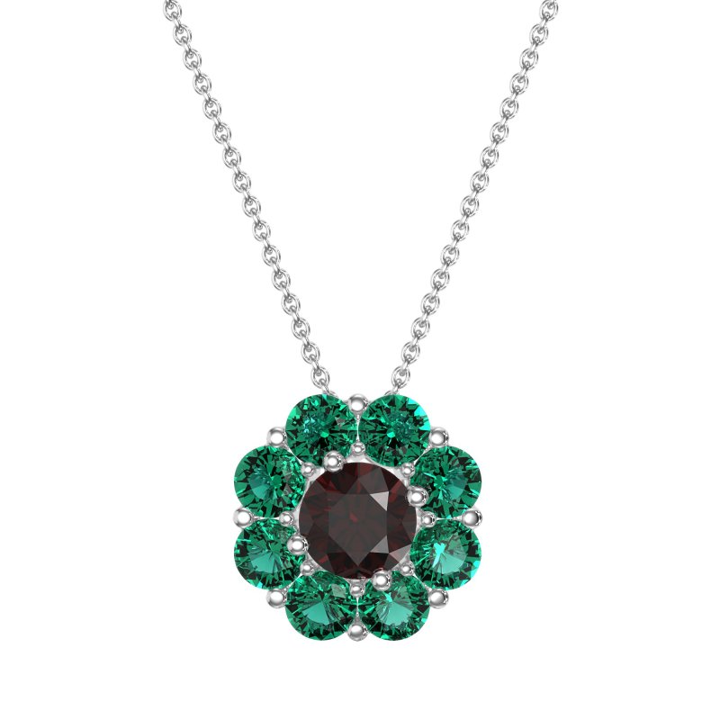 Halo Flower Necklace
