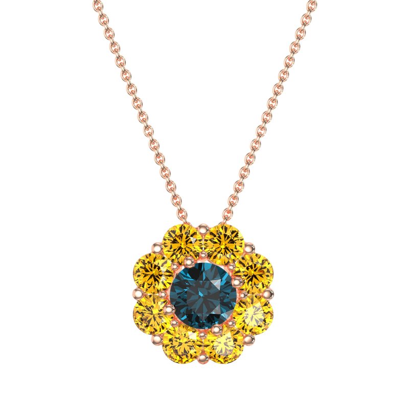 Halo Flower Necklace