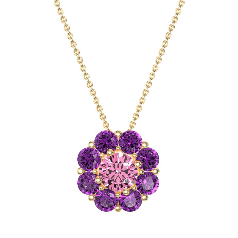 Halo Flower Necklace
