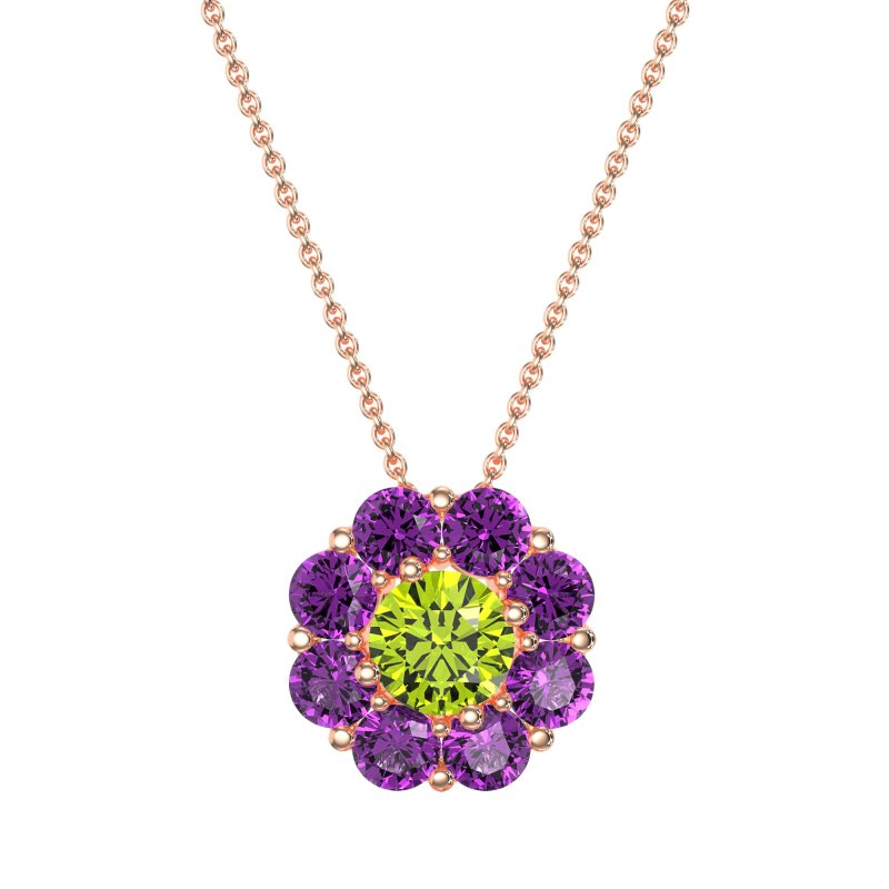 Halo Flower Necklace