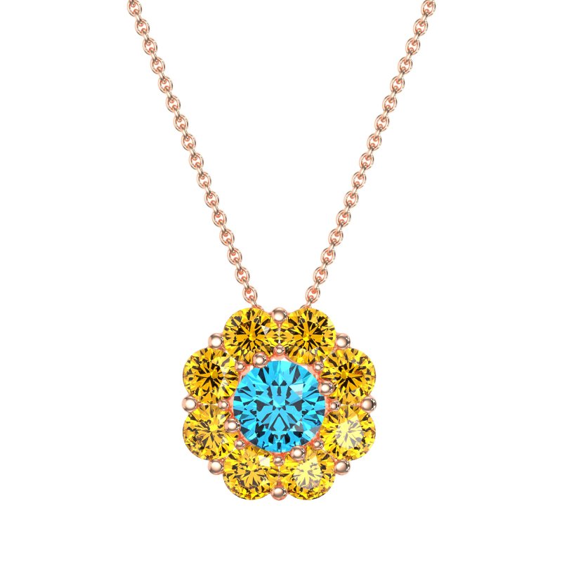 Halo Flower Necklace