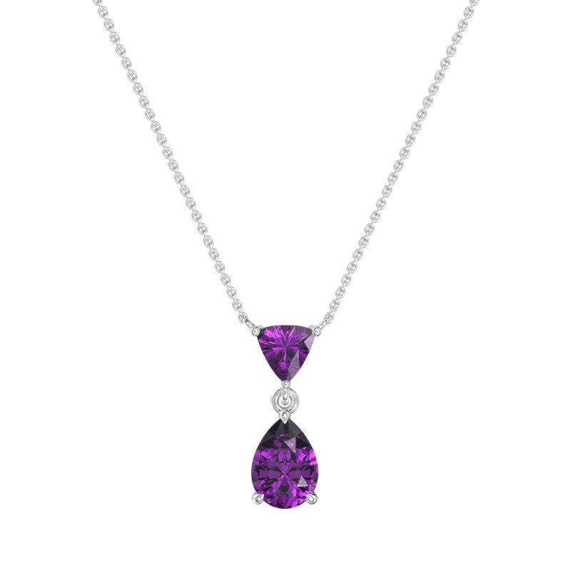 Triangle and Tear Drop Necklace