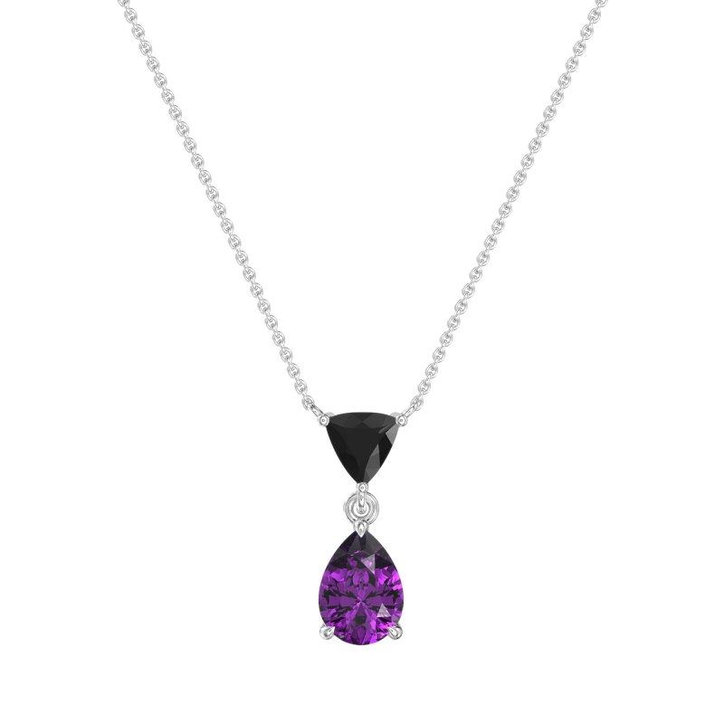 Triangle and Tear Drop Necklace