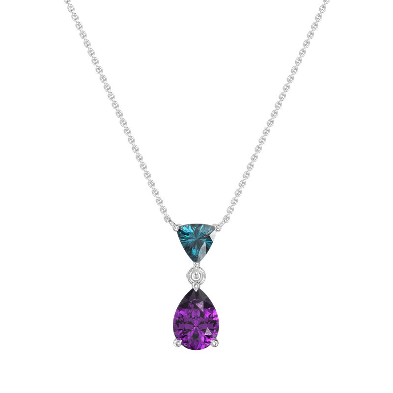 Triangle and Tear Drop Necklace