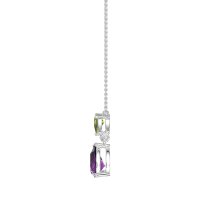 Triangle and Tear Drop Necklace