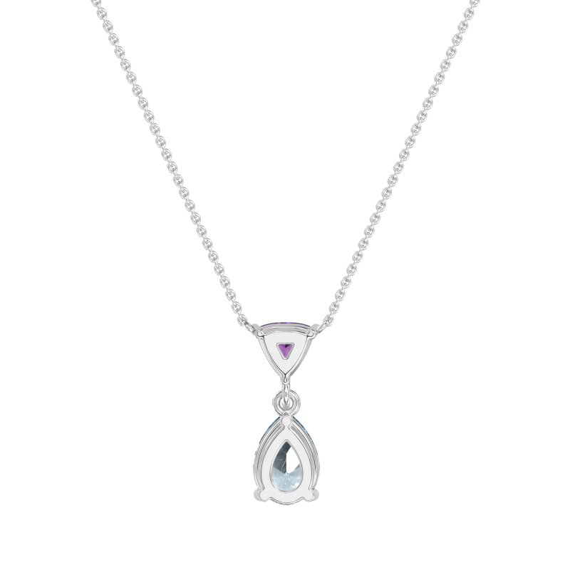 Triangle and Tear Drop Necklace