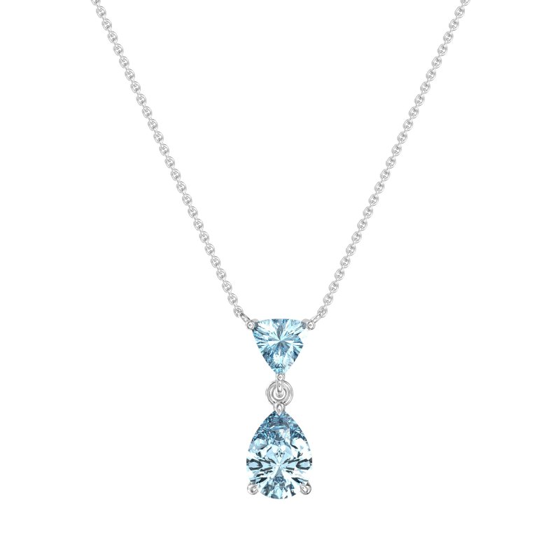 Triangle and Tear Drop Necklace