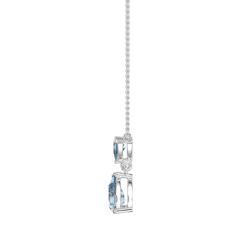 Triangle and Tear Drop Necklace