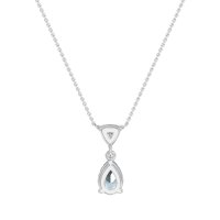 Triangle and Tear Drop Necklace