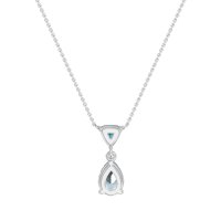 Triangle and Tear Drop Necklace