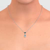 Triangle and Tear Drop Necklace