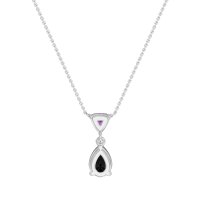 Triangle and Tear Drop Necklace