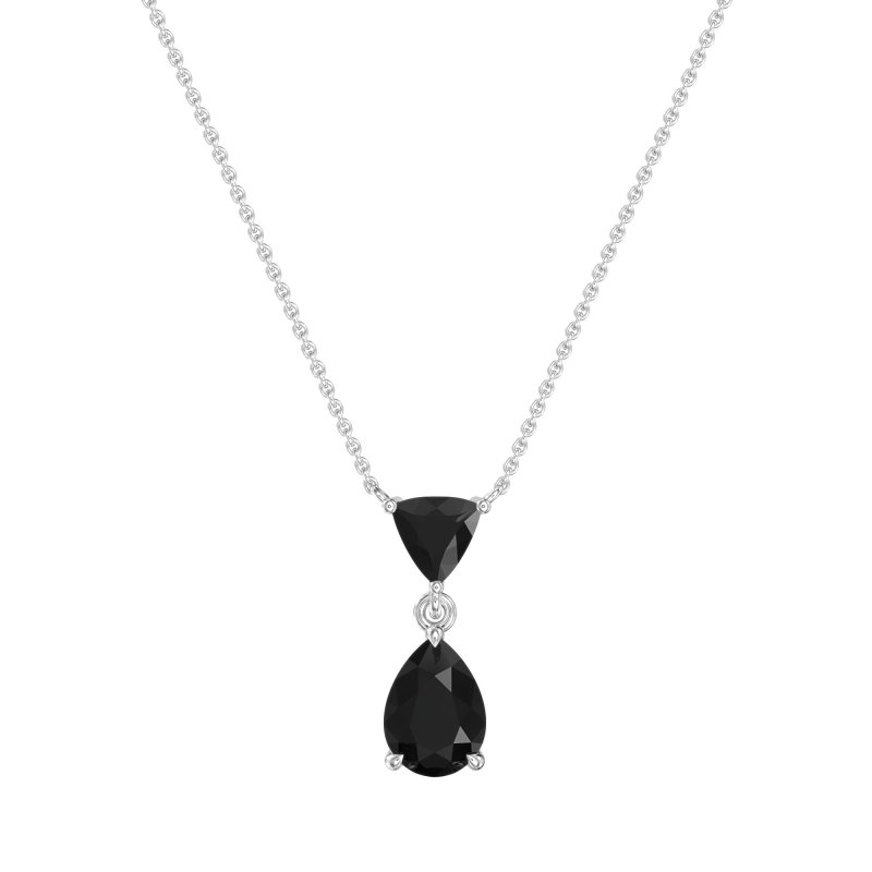 Triangle and Tear Drop Necklace