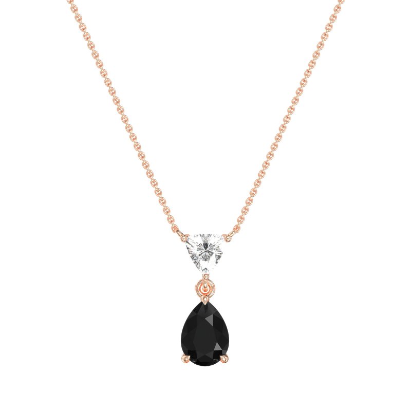 Triangle and Tear Drop Necklace
