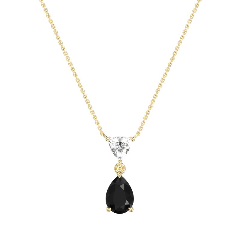 Triangle and Tear Drop Necklace