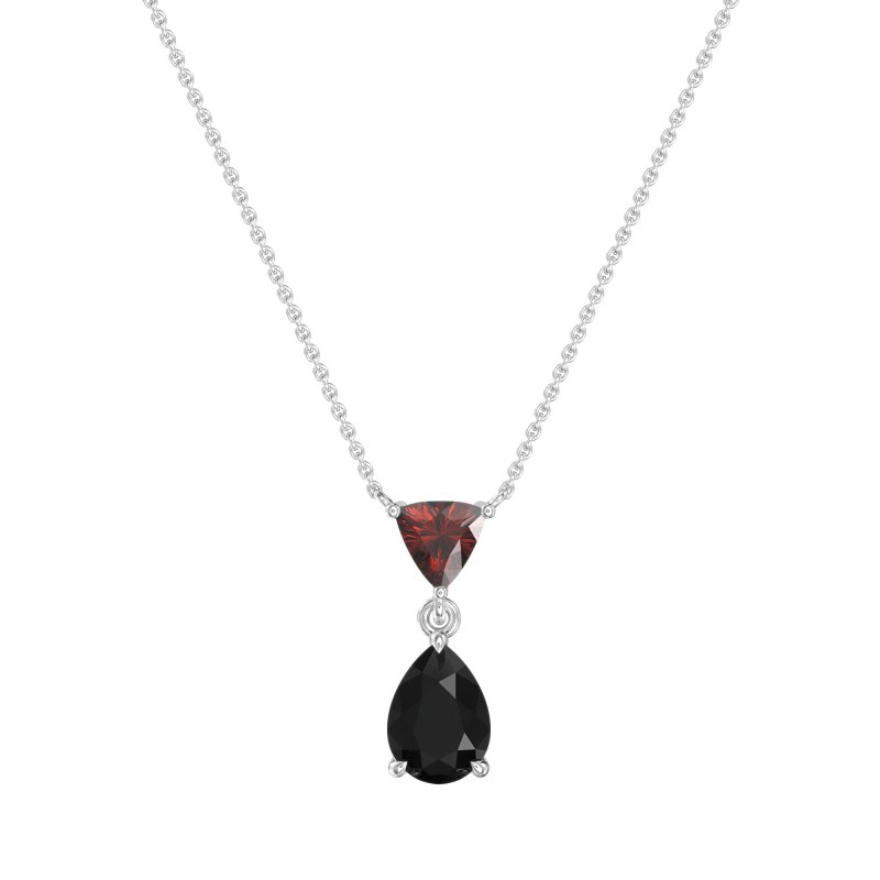 Triangle and Tear Drop Necklace