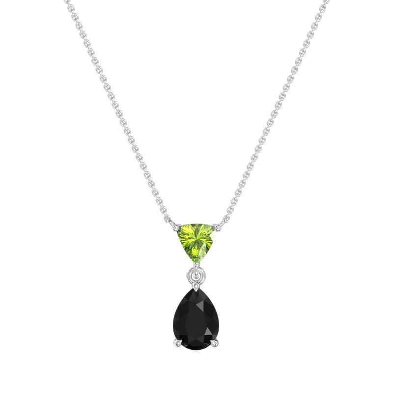 Triangle and Tear Drop Necklace