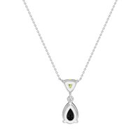 Triangle and Tear Drop Necklace